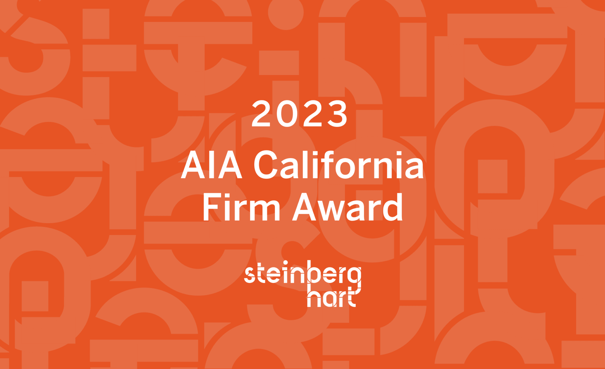 Steinberg Hart wins coveted 2023 AIA California Firm Award - Steinberg Hart
